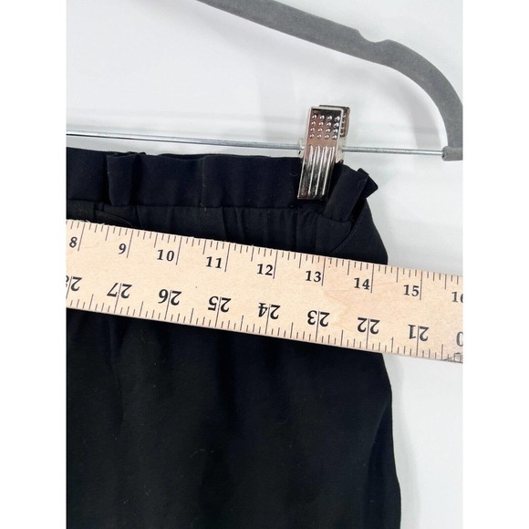 Gilli Tie Waist Paperbag Shorts W/ Pockets Black Women's Size Small - Picture 3 of 6